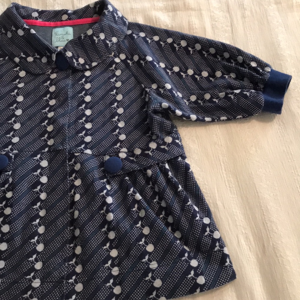 Girls “Kimchi & Blue” Navy/Cherries Top